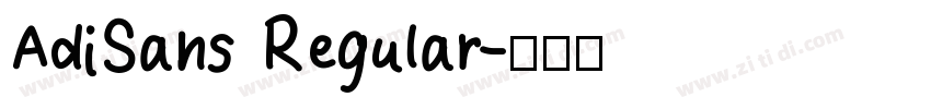 AdiSans Regular字体转换